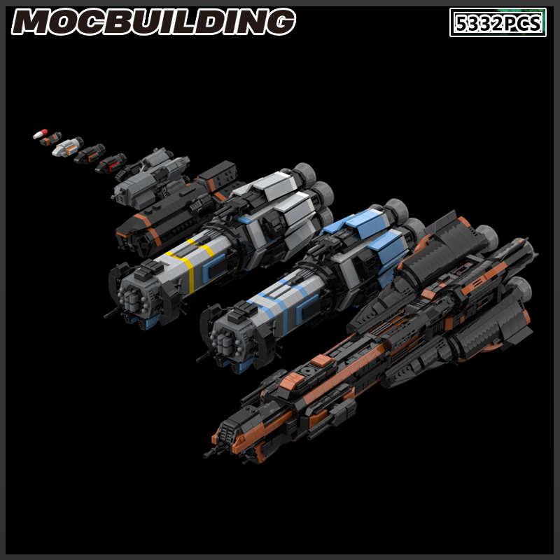 Model Kit Destroyer - MOC Blok Bangunan Kapal Luar Angkasa