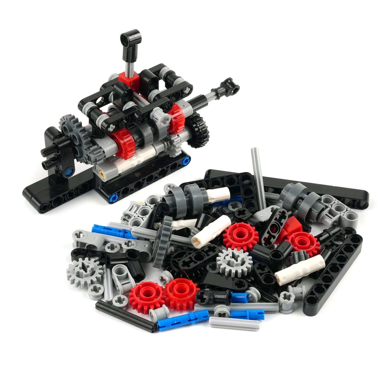 Model Kit Ikaruga - Kit Blok Bangunan Gearbox Manual 4-Kecepatan