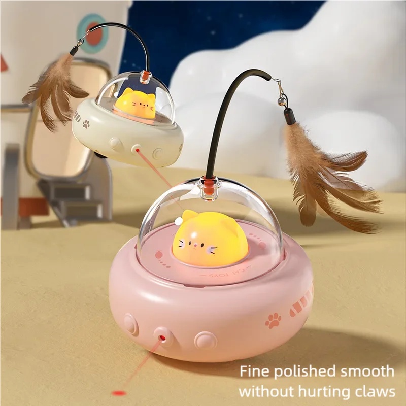 Model Kit Ufo - Mainan Kucing Elektrik UFO Smart Teaser