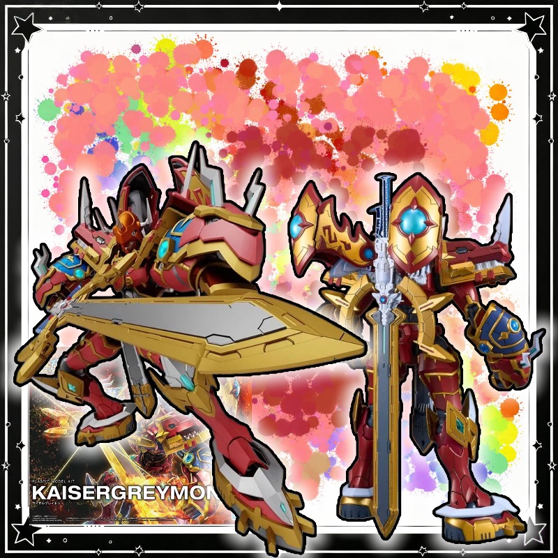 Model Kit Kaisergreymon - 【Tersedia】Bandai Figure‑rise Standard‑Amplified KaiserGreymon Digimon Frontier