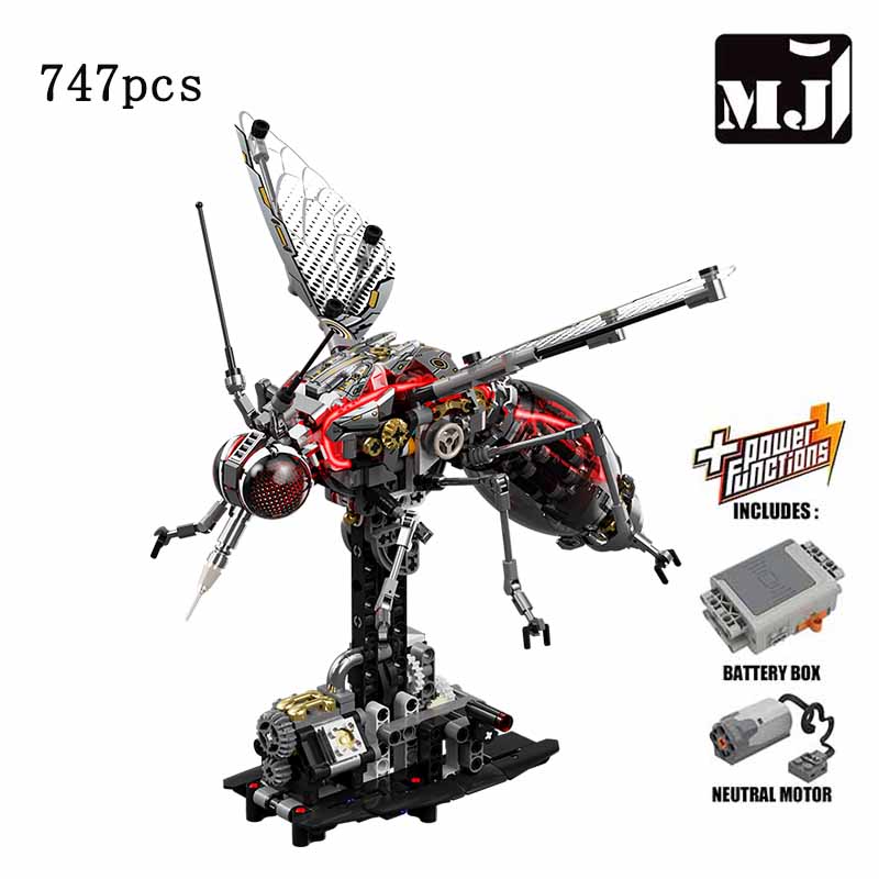 Model Kit Robocop - 747PCS Model Blok Bangunan Mekanik Nyamuk,