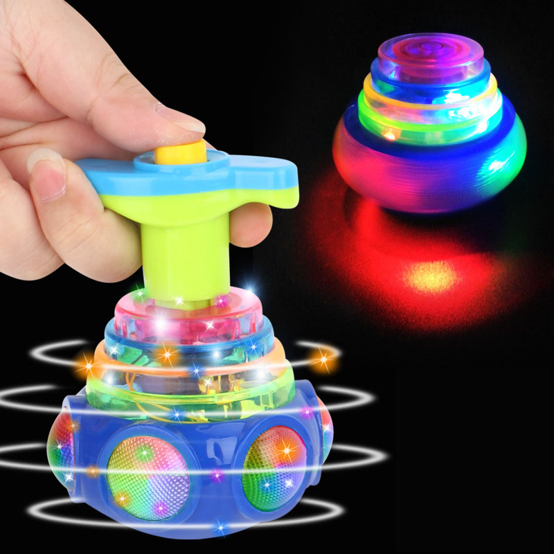 Model Kit Ufo - UFO mainan gasing anak-anak berputar Gyro