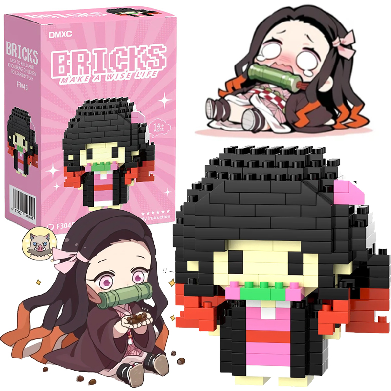 Model Kit Kaiju No 8 - Demon Slayer Block Micro Building Kamado