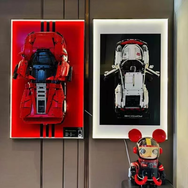 Model Kit Ferrari - Hanya Papan Dinding Display yang Cocok
