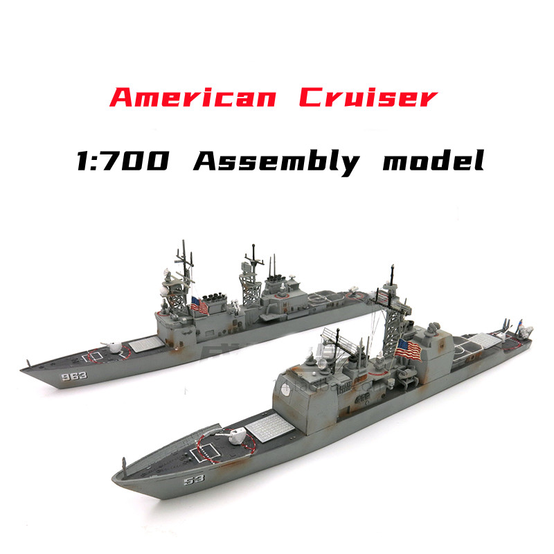 Model Kit Destroyer - 1/700 Kit Model Kapal Penjelajah Rudal