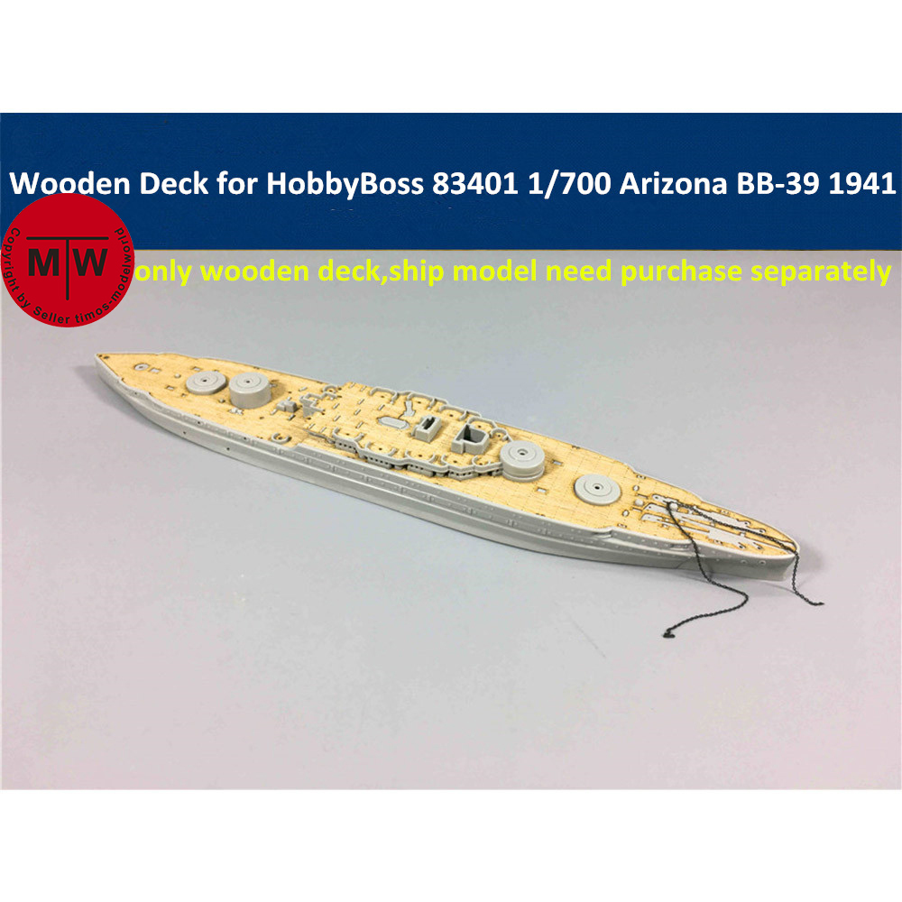 Model Kit Uss Arizona - Dek Kayu Skala 1/700 untuk Kit
