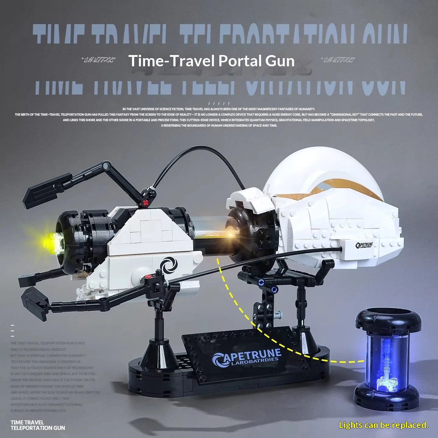 Model Kit Robocop - 667PCS Blok Bangunan Senjata Portal Berteknologi