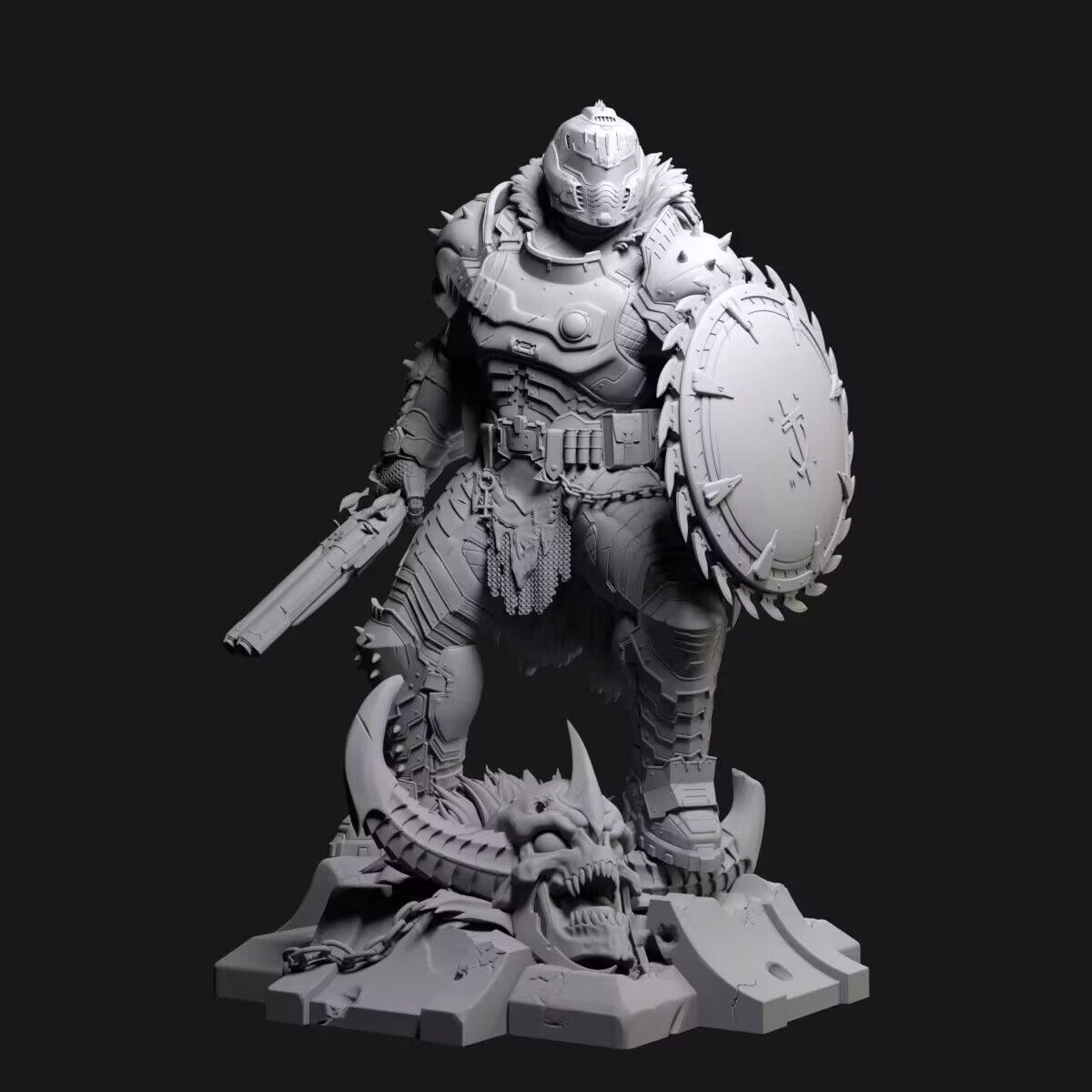 Model Kit Destroyer - Figur Model Resin, Skala 1/24 Destroy