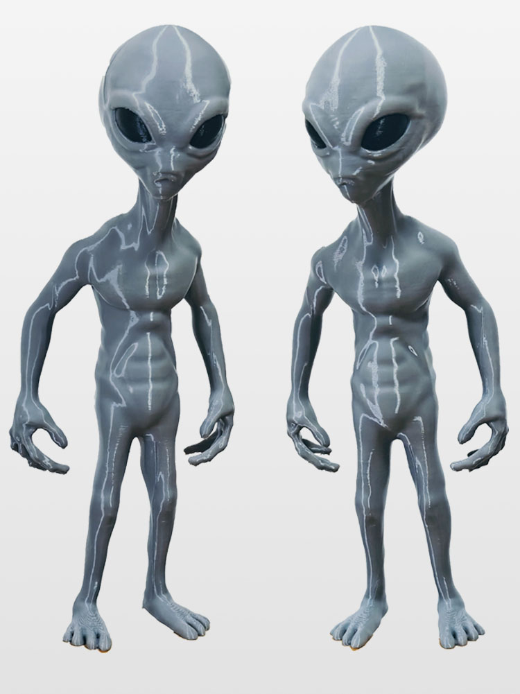 Model Kit Ufo - 2025 Baru Roswell UFO Abu-abu Alien