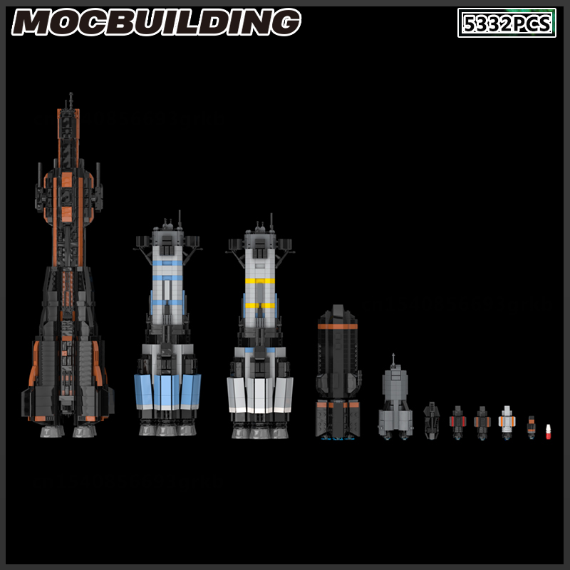 MOC Blok Bangunan Kapal Luar A - Model Kit Destroyer ulasan dan harga
