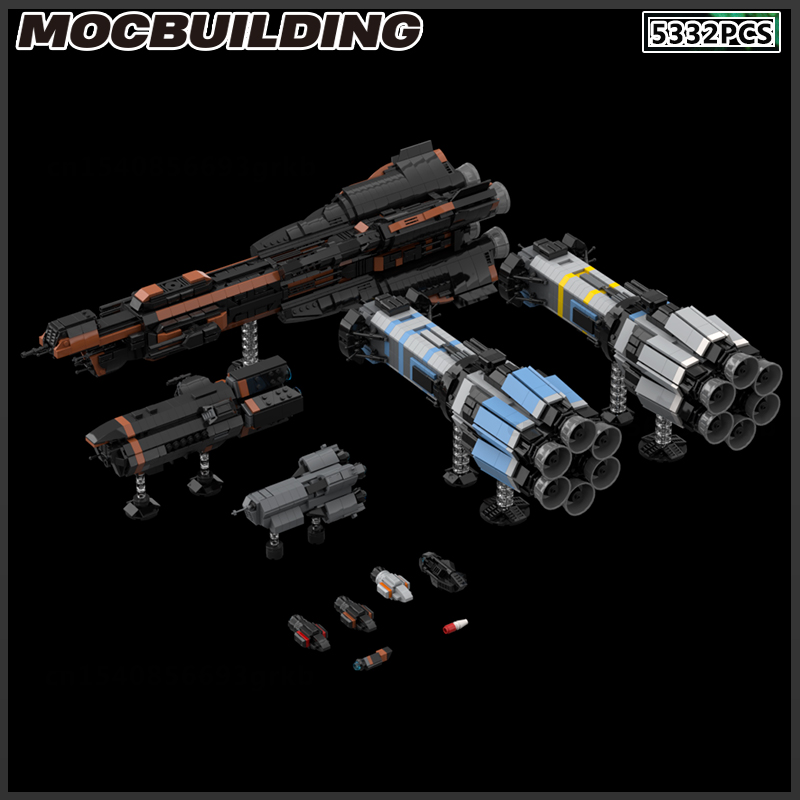 MOC Blok Bangunan Kapal Luar A - Model Kit Destroyer ulasan dan harga