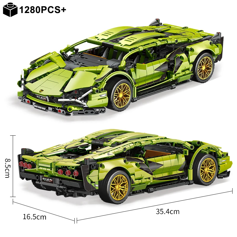 Model Blok Bangunan Mobil Spor - Model Kit Ferrari ulasan dan harga