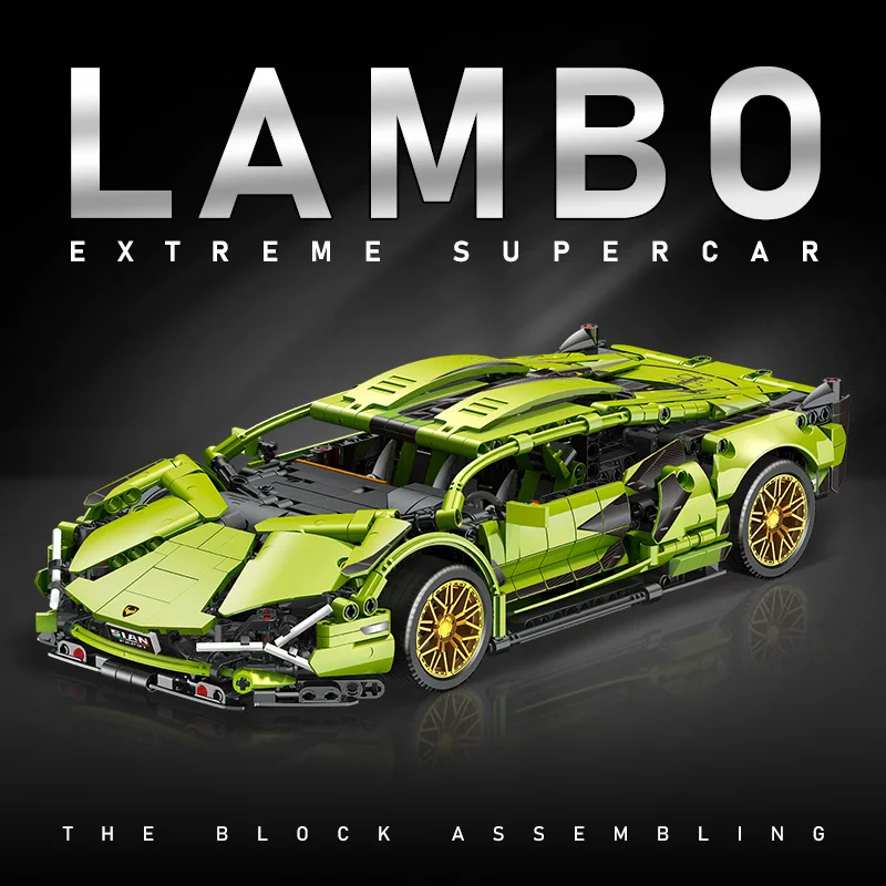 Model Blok Bangunan Mobil Spor - Model Kit Ferrari ulasan dan harga