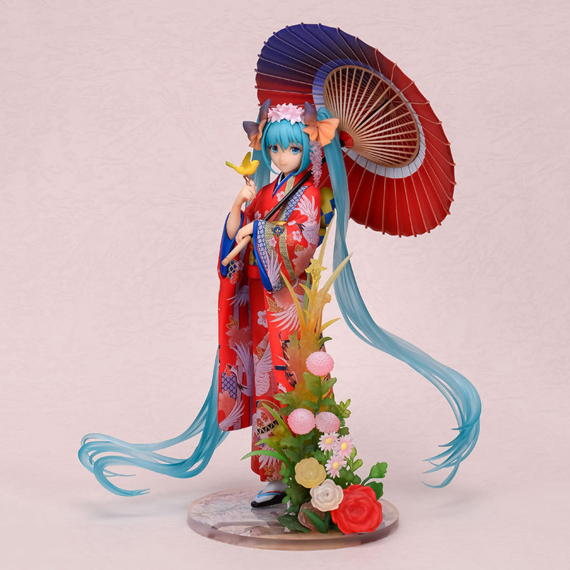 Figur Kimono Bunga Hatsune Mik - Model Kit Hatsune Miku ulasan dan harga