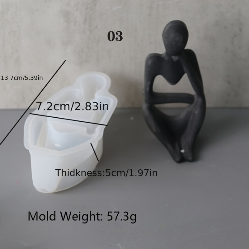 3pcs Set Cetakan Silikon untuk - Model Kit Cement ulasan dan harga