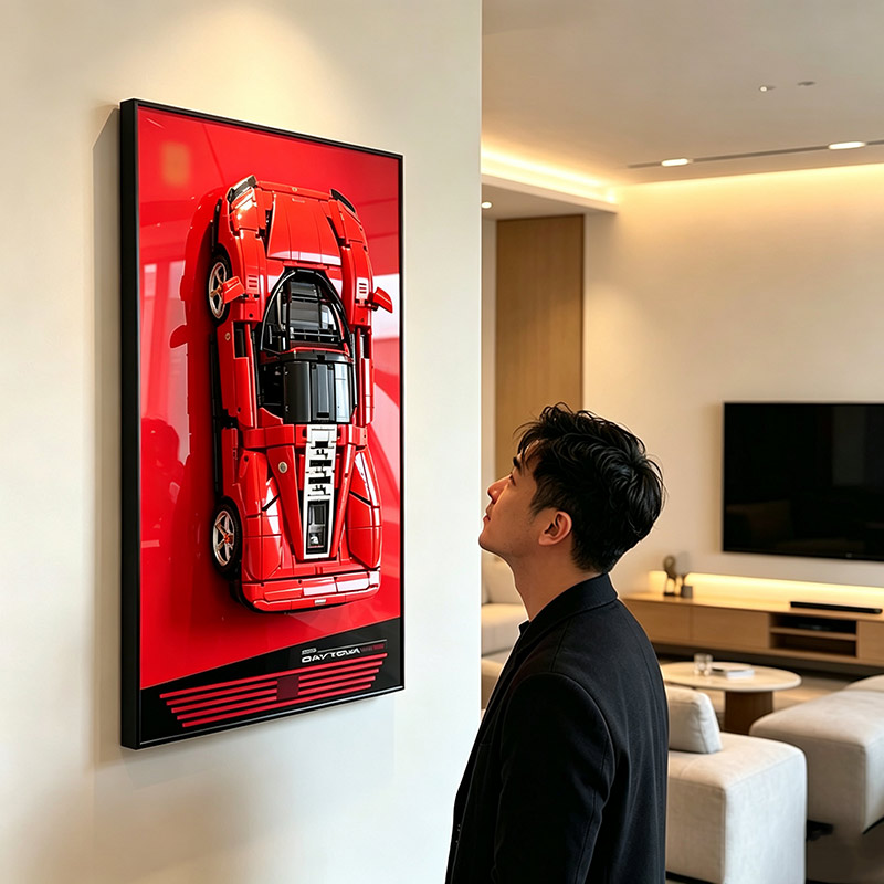 Rak Pajangan Latar Belakang Be - Model Kit Ferrari ulasan dan harga