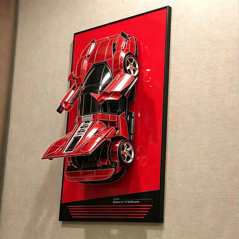 Rak Pajangan Latar Belakang Be - Model Kit Ferrari ulasan dan harga