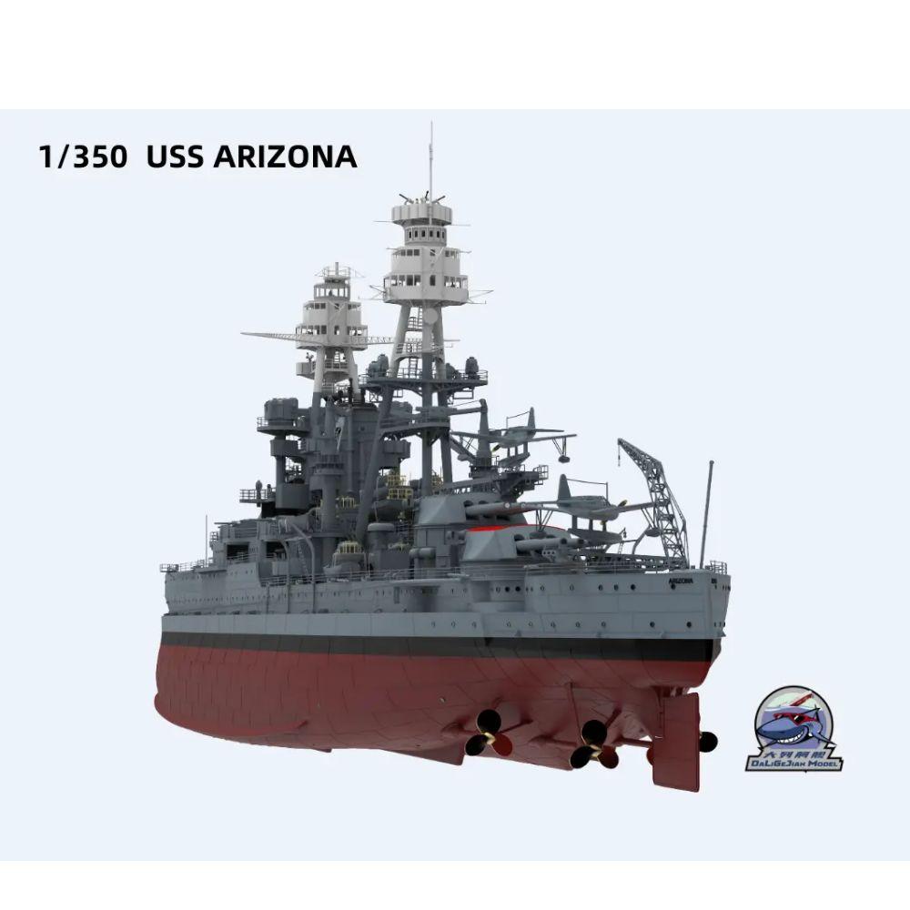 CY CY102 1/350 Skala USS ARIZO - Model Kit Uss Arizona ulasan dan harga