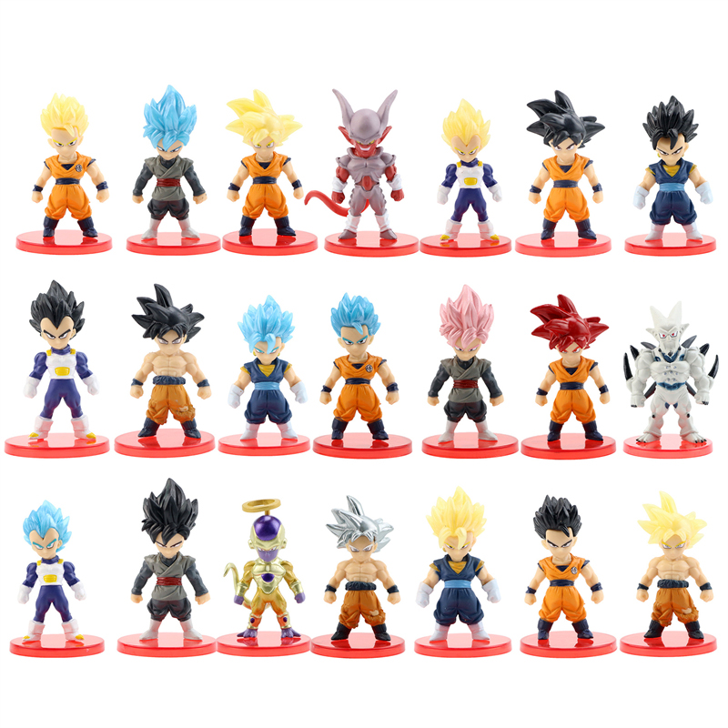 21 buah/set mainan figur Mini  - Model Kit Vegeta ulasan dan harga