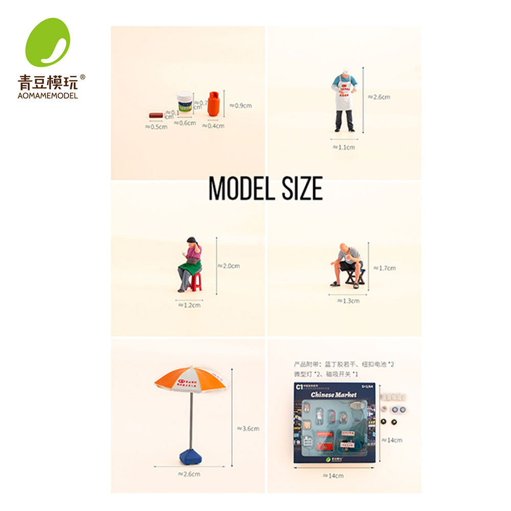 1/64 Model Kit Pasar Malam - M - Model Kit Store ulasan dan harga