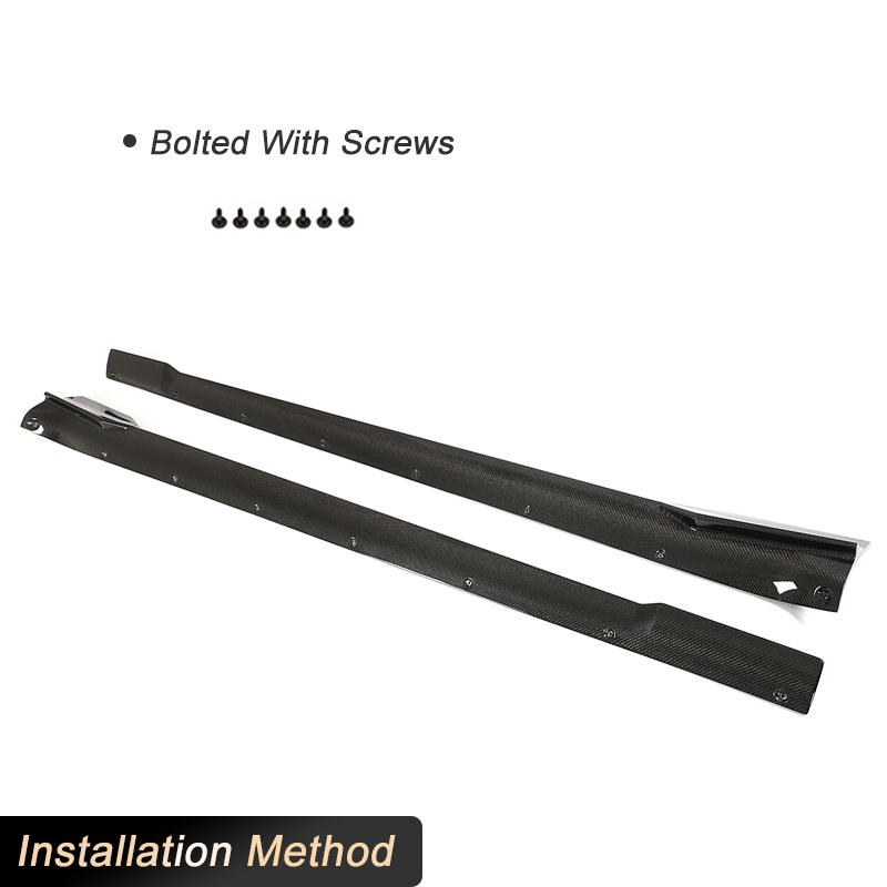 Ekstensi Side Skirt Serat Karb - Model Kit China ulasan dan harga