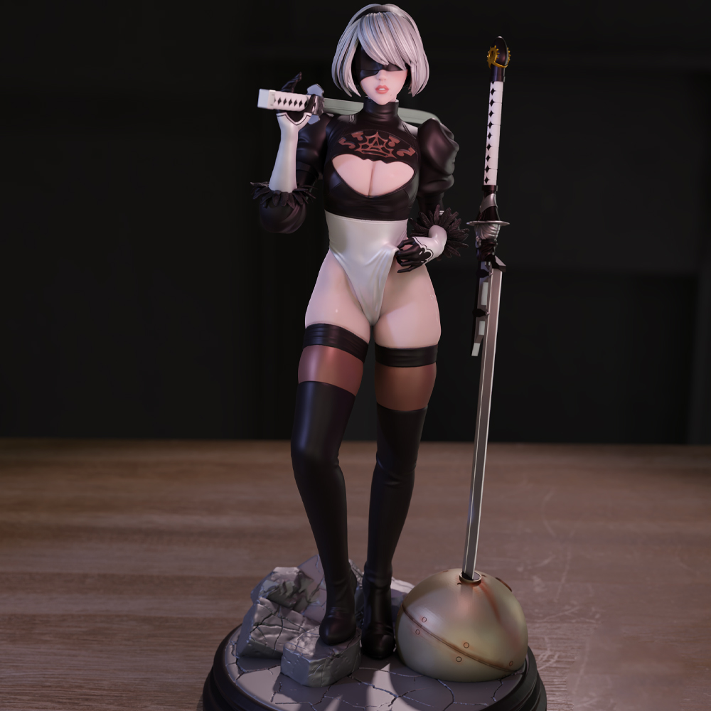 Kit Model cetak 3d 1/24 kecant - Model Kit Nier Automata ulasan dan harga